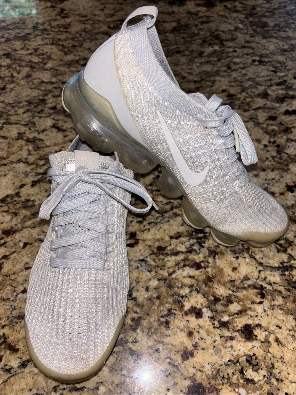 Nike Women's Flyknit VaporMax Sneakers - Light Tan/Beige